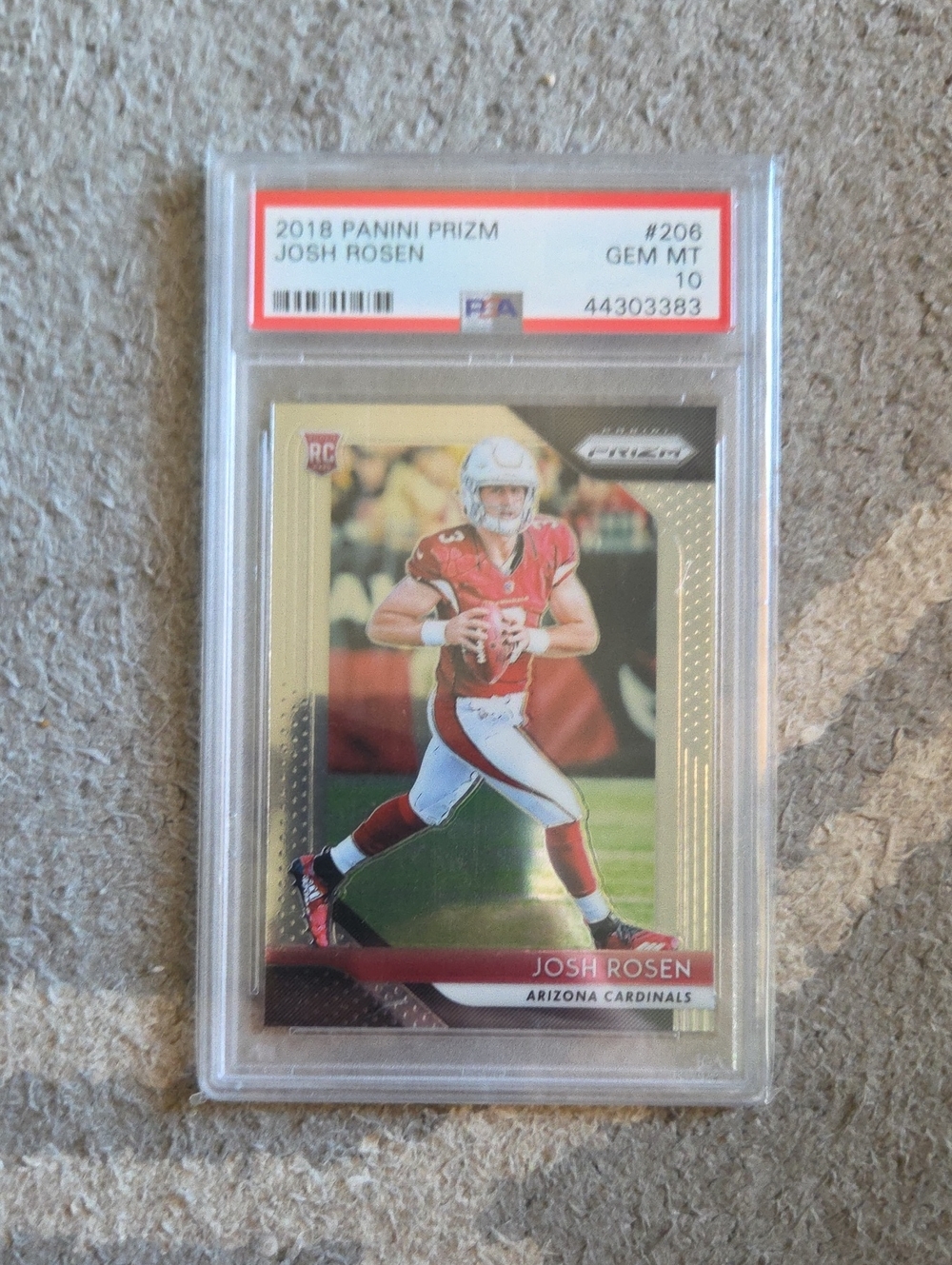 Panini Prizm Josh Rosen Football Card - Red & White